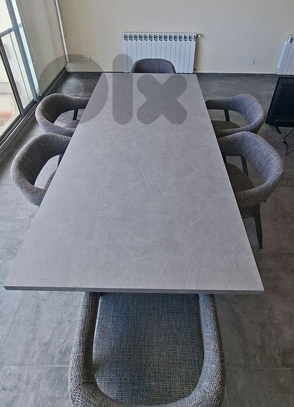 Modern 200×100 cm Dining Table with 6 Chairs – Excellent Condition Modern 200×100 cm Dining Table with 6 Chairs – Excellent Condition