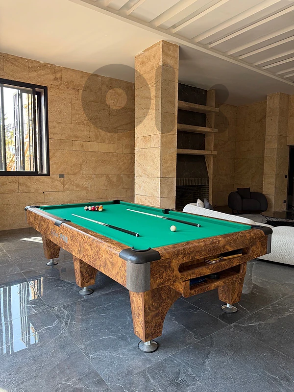 Oxford 9ft 3-Piece Slate Billiard Pool Table – Made in Italy