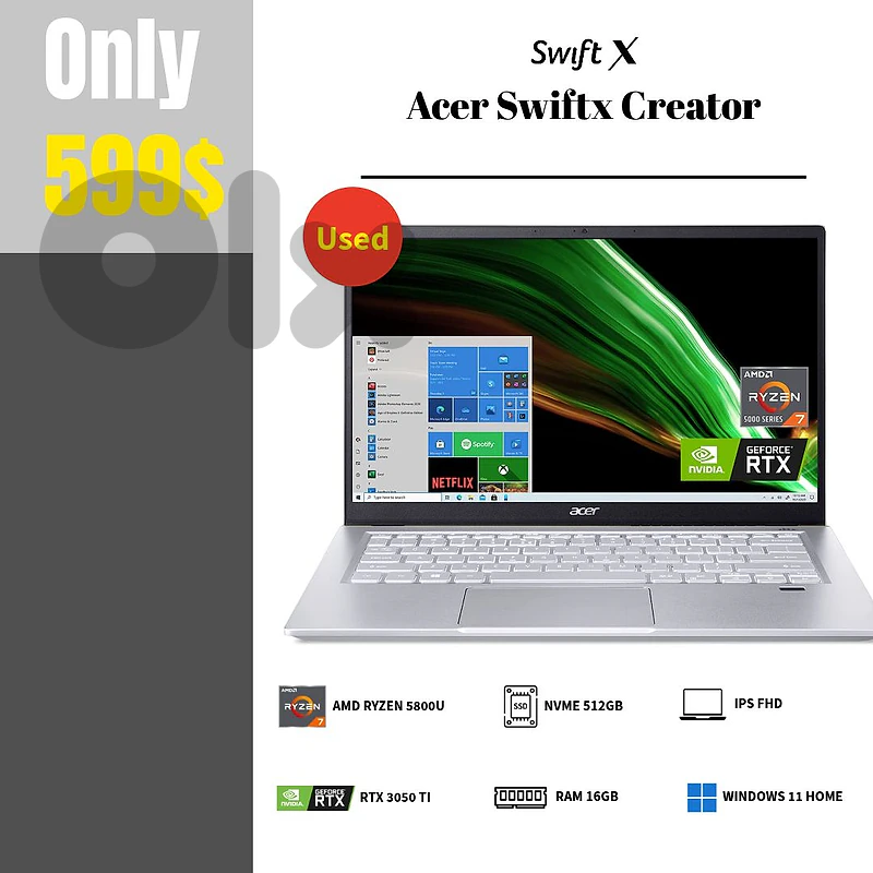 Acer Swiftx Creator