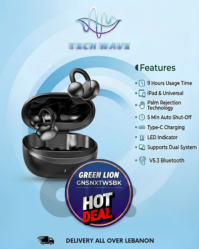 Green Lion earbuds clip