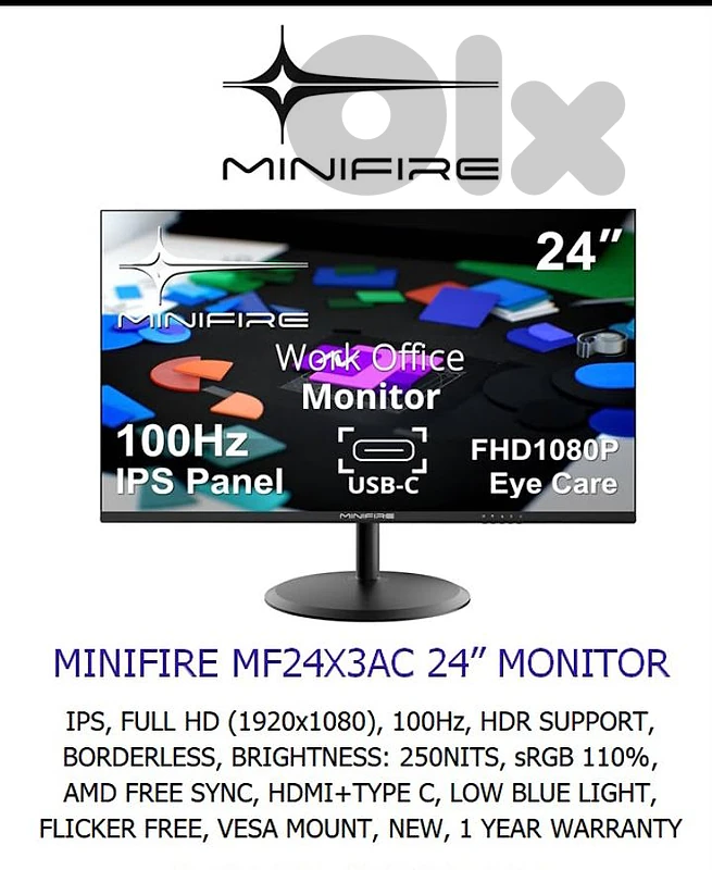 Brand new 24 inch monitor! Minifire brand. Good quality