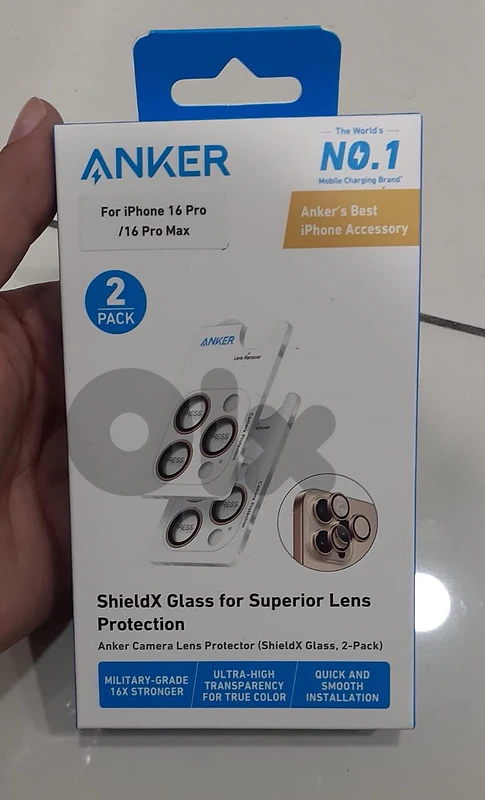 Anker Camera Lens Protector (Shield X Glass, 2-Pack)