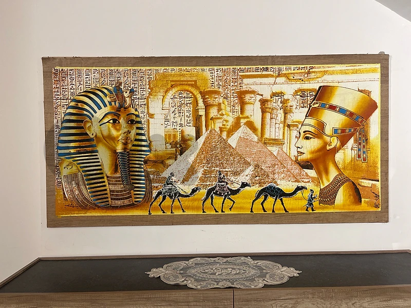 Large Egyptian Illuminated Wall Art