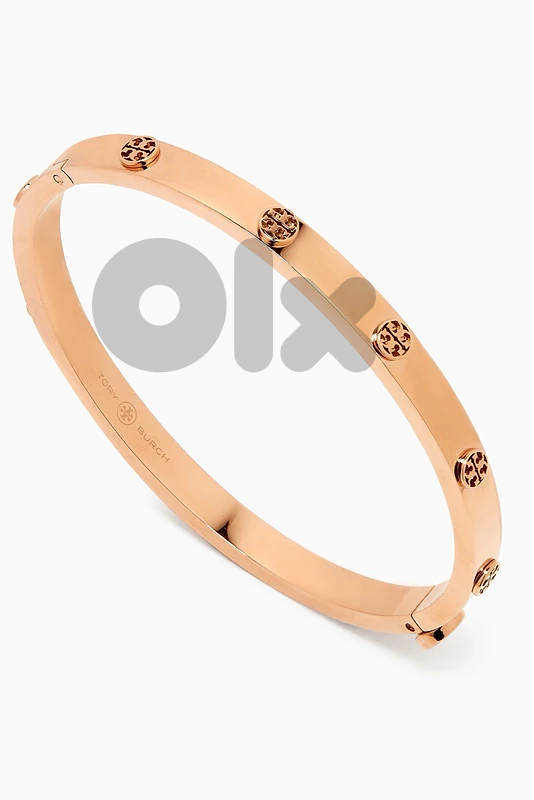 TORY BURCH MILLER STUD ENAMEL HINGE BRACELET