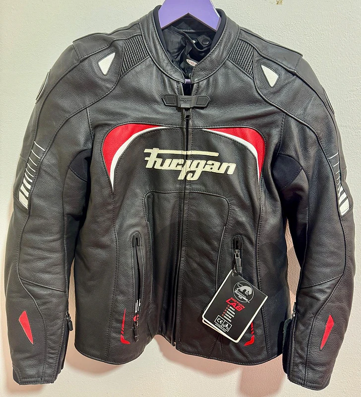 Women's protective motorcycle Leather jacket.