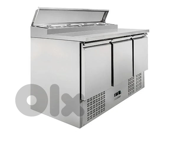 like new 3 door sandwich table