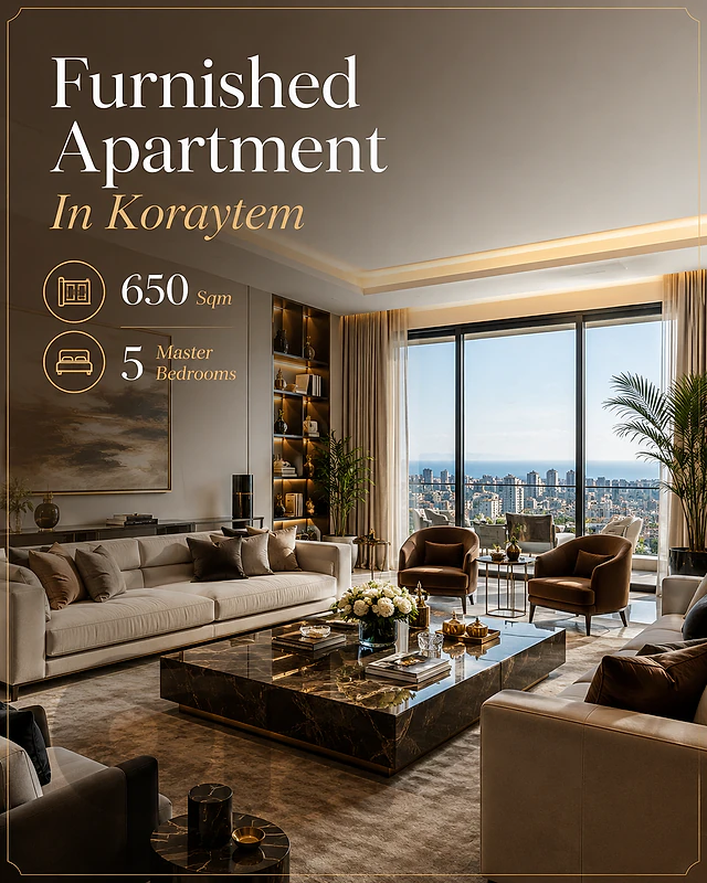 Furnished Apartment For Rent In Koraytem | 5 Master Bedrooms