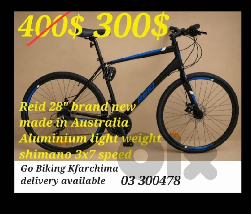 Reid Hybrid bike 28" made in Australia (brand new)