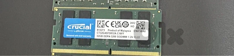 Crucial 32GB DDR4 3200MHz Laptop RAM (SODIMM) - Like New