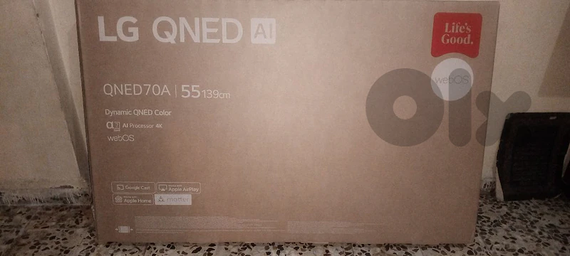 📺 تلفزيون LG QNED AI 4K 55 إنش (موديل 2026)، جديد بالكفالة،  480$