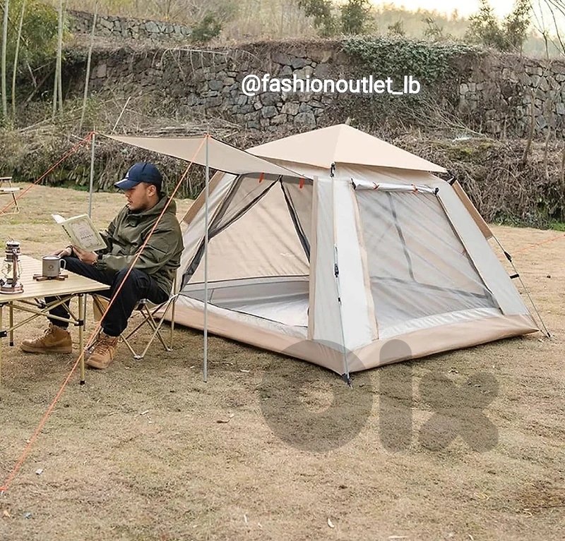 BEIGE CAMPING TENT
