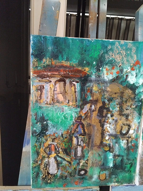 رسم زيتي