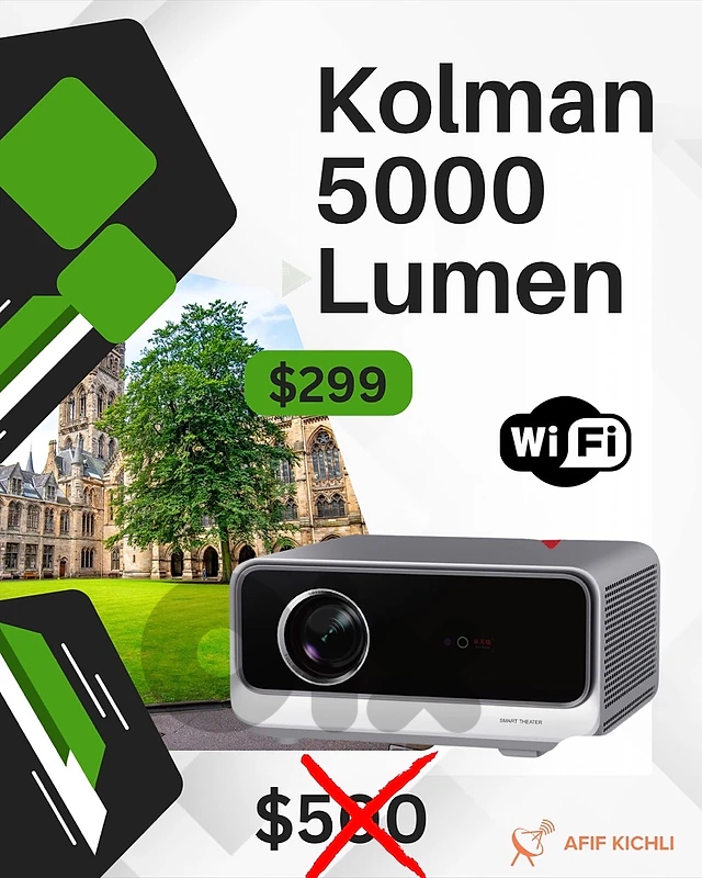 Kolman Projector 5000 Lumens Smart