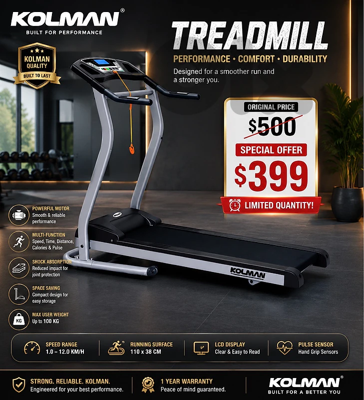 Kolman Treadmill 2HP
