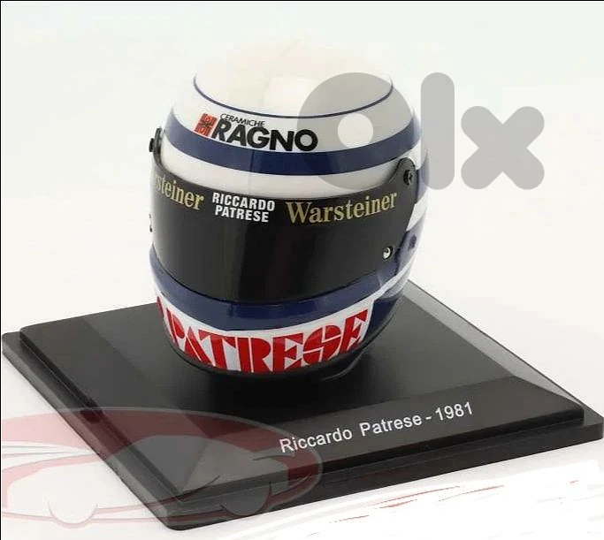 Riccardo Patrese (Team Arrows 1981) Plastic Helmet model 1:5