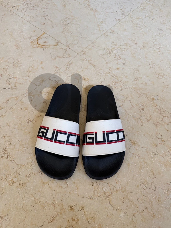 Gucci Slides - White & Black