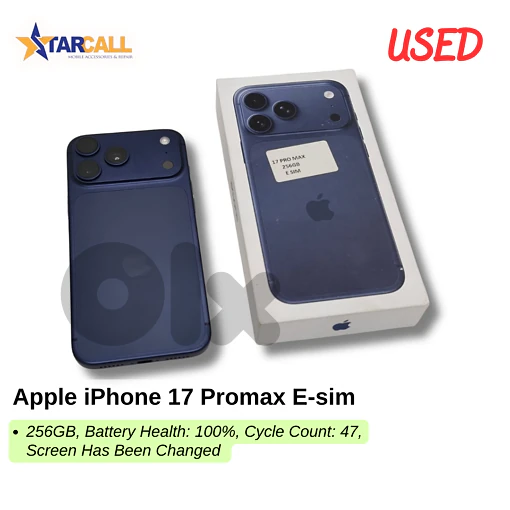 Used Apple iPhone 17 Promax E-sim
