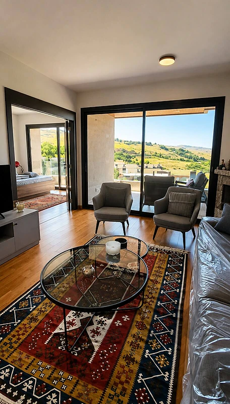 New furnished chalet duplex+terrace / panoramic view in Faqra for rent New furnished chalet duplex+terrace / panoramic view in Faqra for rent