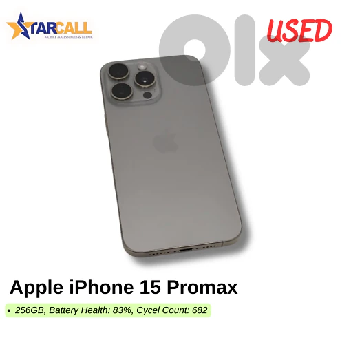 Used Apple iPhone 15 Promax