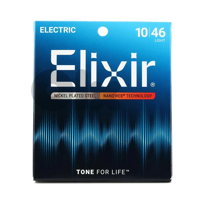 Elixir 12052 Nanoweb Electric Guitar Strings - .010-.046 Light