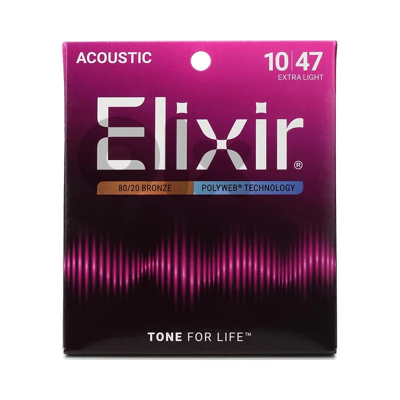 Elixir 11000 Polyweb 80/20 Bronze Acoustic Guitar Strings - .010-.047