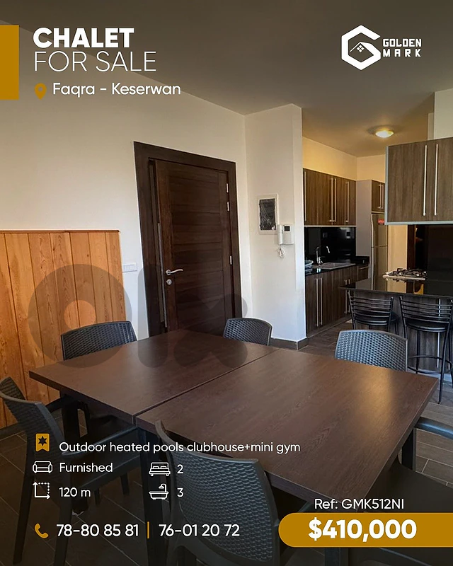 GMK512NI - Chalet For Sale In Faqra - شاليه للبيع في فقرا GMK512NI - Chalet For Sale In Faqra - شاليه للبيع في فقرا