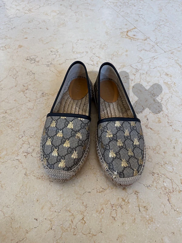 Gucci Bee Espadrille Loafers