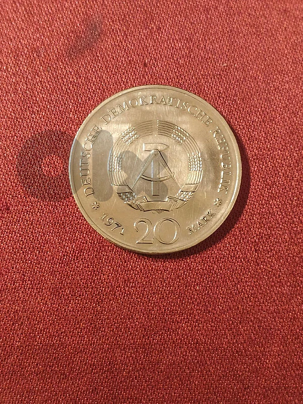 East Germany Heinrich Mann Coin عملة تذكارية من ألمانيا الشرقية