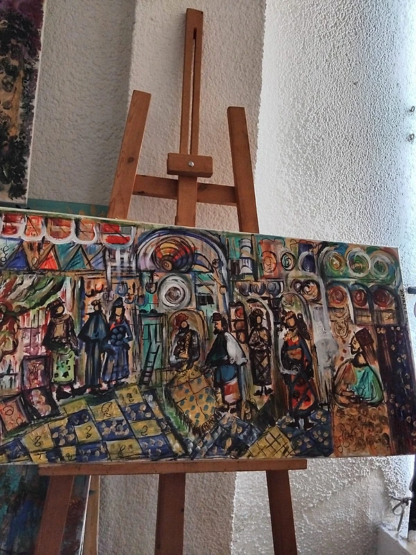 رسم زيتي