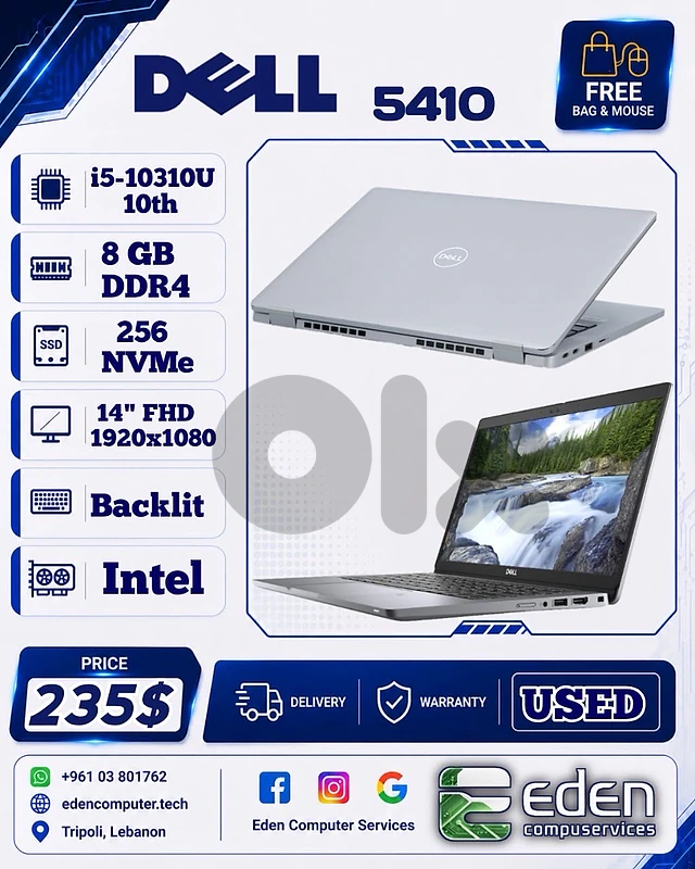 Dell Latitude 5410  i5 10 th Business Laptop