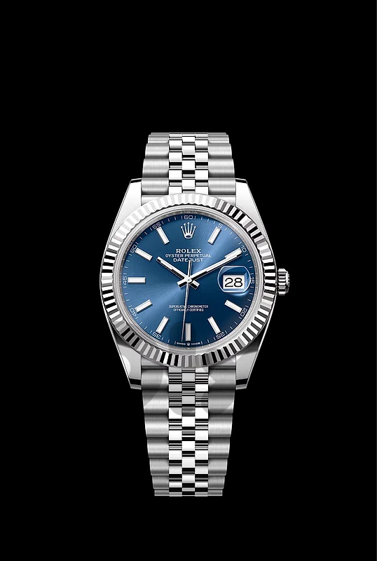 Rolex Blue Datejust Watch For Men