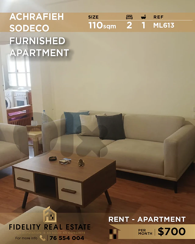 Apartment for rent in Achrafieh Sodeco ML613 شقة  للإيجار في الأشرفية