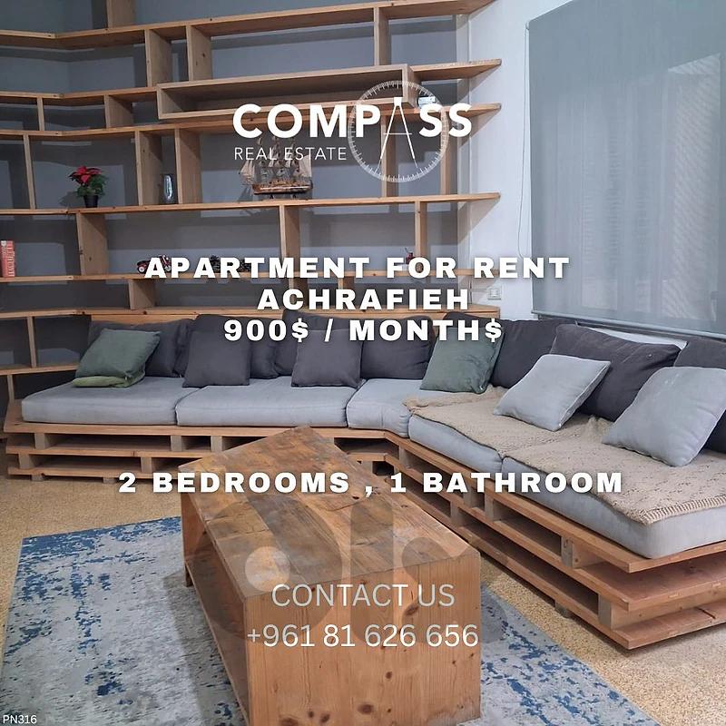 Furnished apartment 120sqn in Achrafieh