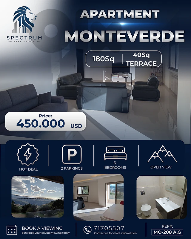 MONTEVERDE PRIME ! | 3 BEDS | OPEN VIEW | TERRACE, (MO-208) MONTEVERDE PRIME ! | 3 BEDS | OPEN VIEW | TERRACE, (MO-208)