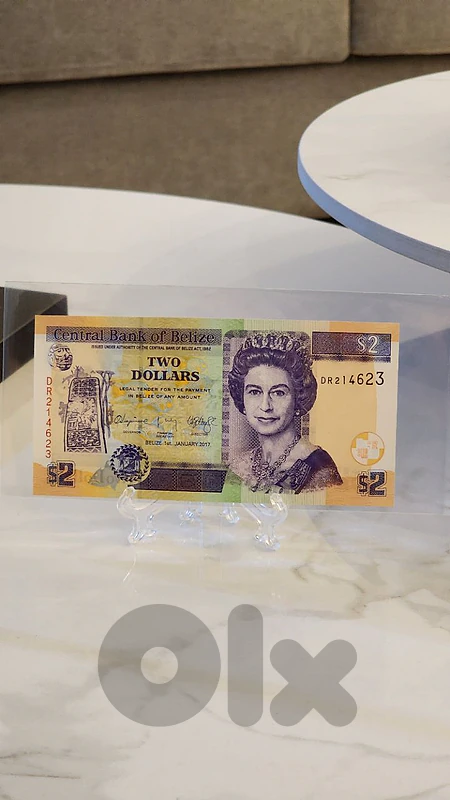 2 Belize Dollars 🇧🇿 (Central Bank of Belize - 2017) ⭐