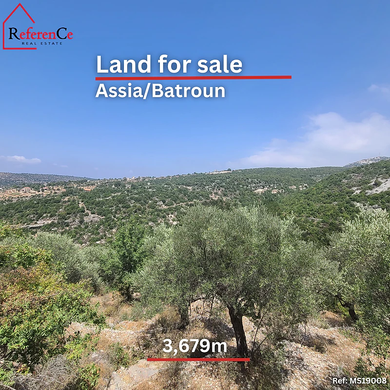 Catchy land in Assia/Batroun for sale ارض للبيع في آسيا/البترون