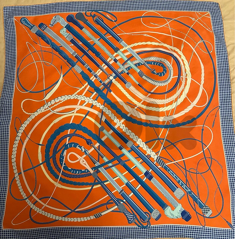 Authentic Silk Hermes Scarf 90 cm