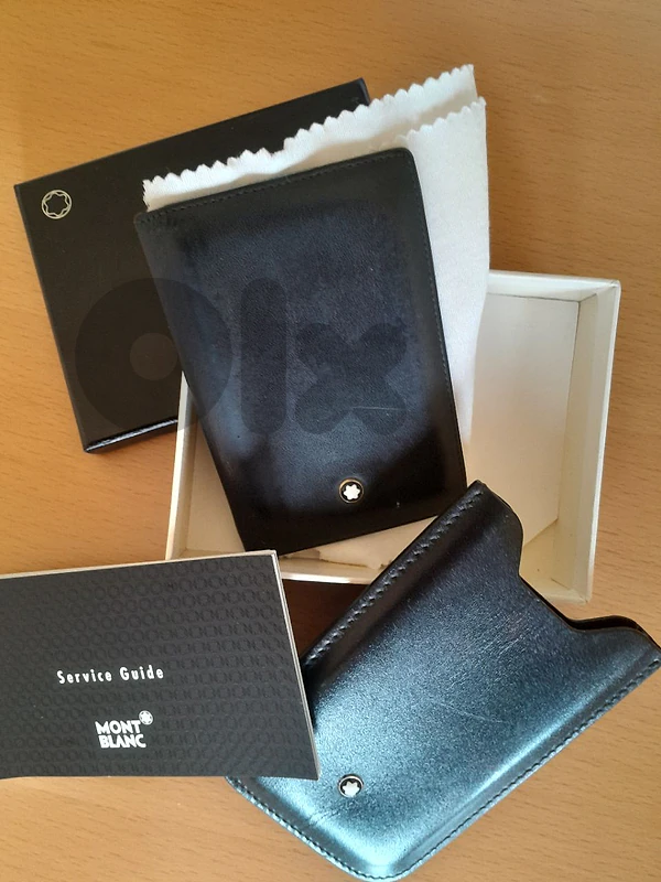 Montblanc Meisterstück black Authentic WALLET mini and Phone case