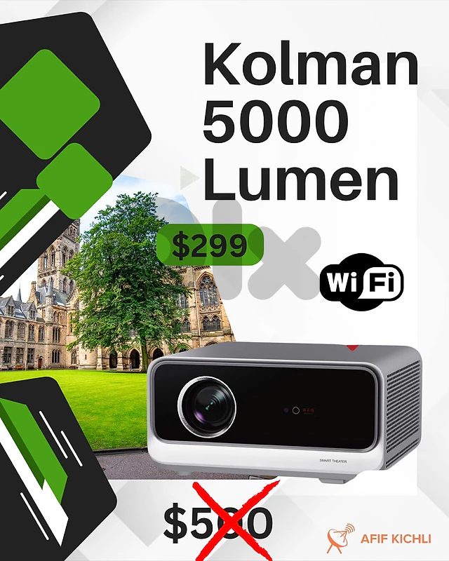 Kolman LED Smart Projector 5000 Lumens
