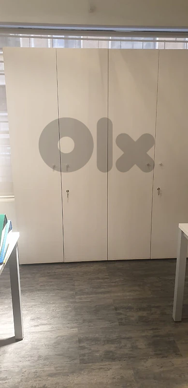 Office Storage Cabinet – White – 4 Doors