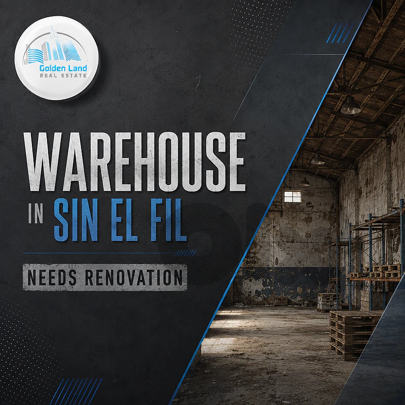200 SQM Needs Renovation Warehouse in Sin El Fil, Metn