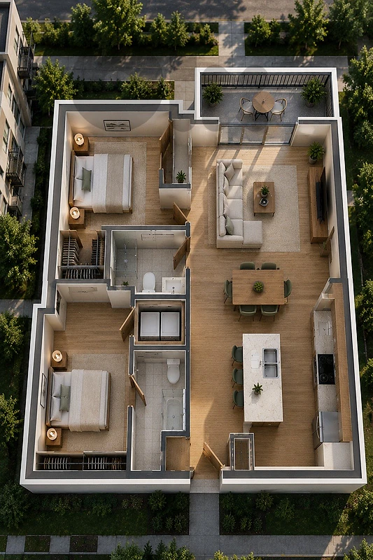 GMK504AD - Apartment For Sale in Ballouneh - شقة للبيع في بلونة