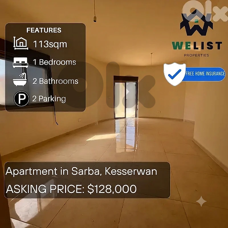 Apartment for sale in Sarba شقة للبيع في صربا