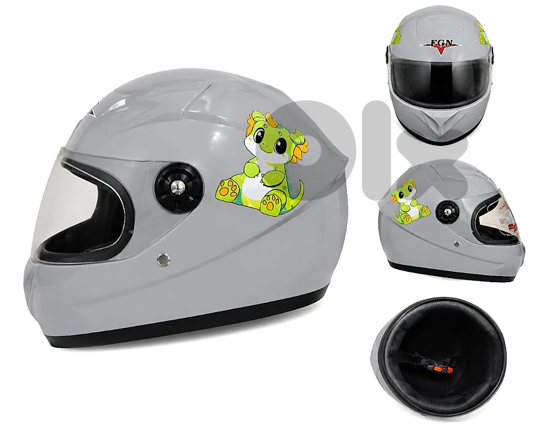 🦖Children’s full-face helmet with cute design 🦖
