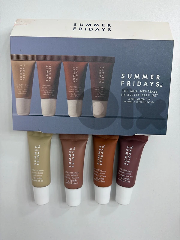 Original SUMMER FRIDAYS The Mini Neutrals Lip Butter Balm Set