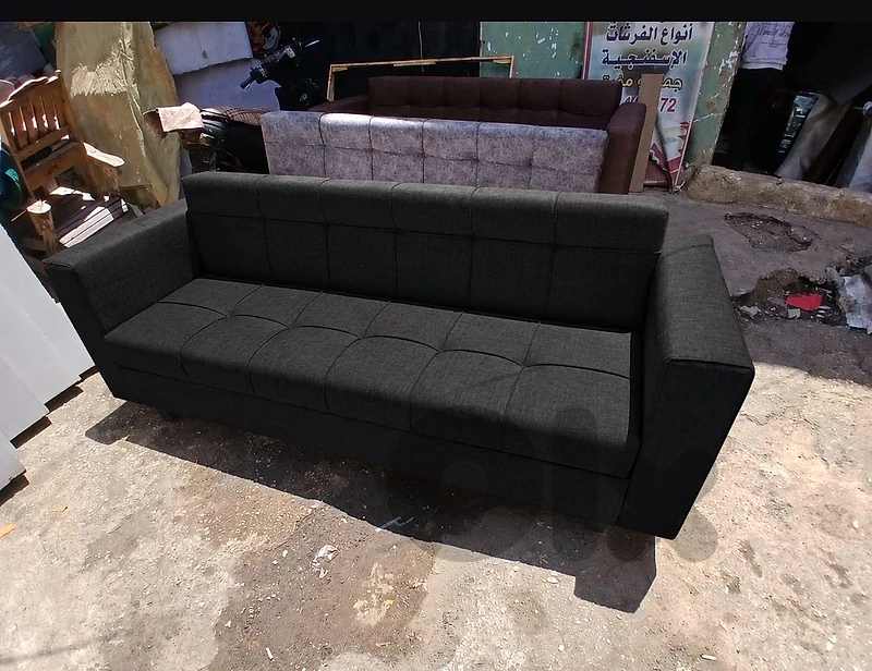 sofa bed and box