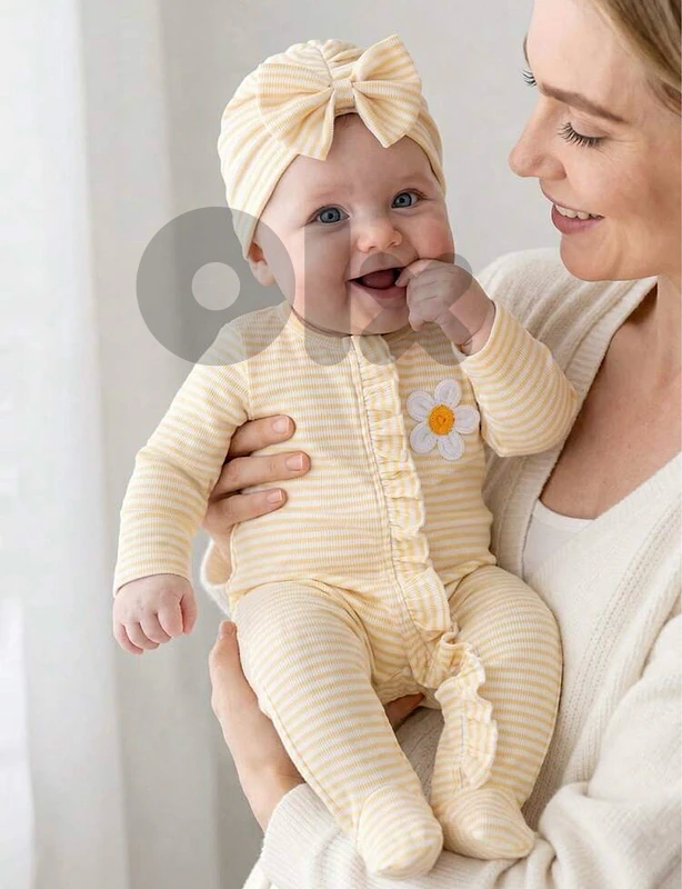 3-6 month baby jumpsuit with hat