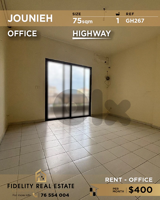 Office for rent in Jounieh GH267 مكتب للإيجار في جونيه