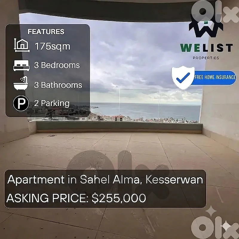 Apartment for sale in Sahel Alma - Jounieh, Kesserwan
