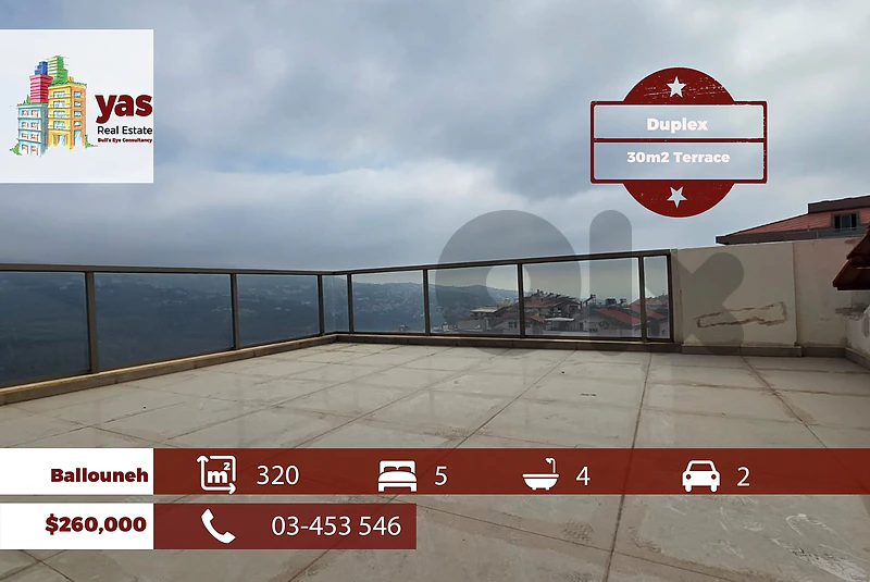 Ballouneh 320m2 | 30m2 Terrace | Duplex | Astonishing VIew | TO Ballouneh 320m2 | 30m2 Terrace | Duplex | Astonishing VIew | TO